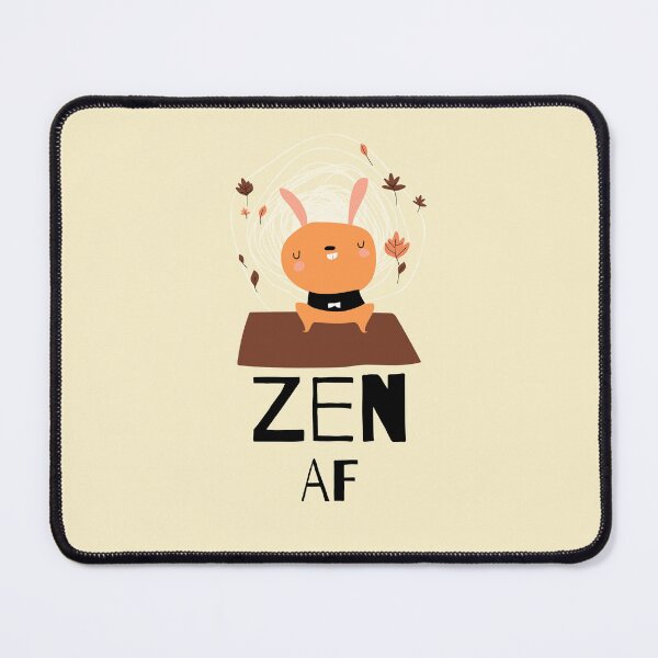 Item preview, Mindful Rabbit Cute Meditation Yoga Pose Sticker designed and sold by WellspringXflow.