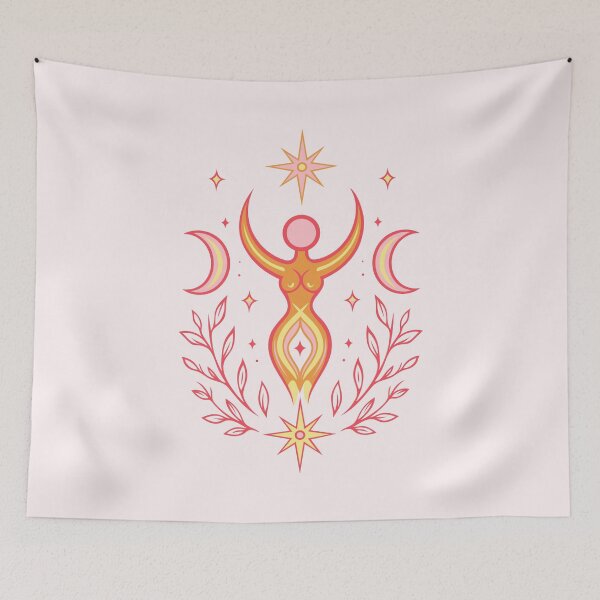 Item preview, Midsummer Goddess Litha Celestial Pagan Art designed and sold by Christine Krahl.