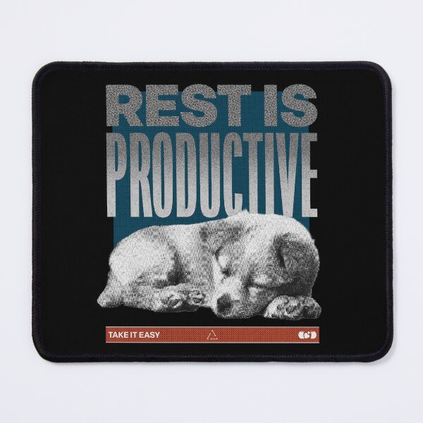 Item preview, Rest Is Productive — Sleeping Dog Vintage Brutalist Print designed and sold by Decorador de Corazones.