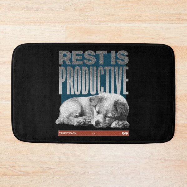 Item preview, Rest Is Productive — Sleeping Dog Vintage Brutalist Print designed and sold by Decorador de Corazones.