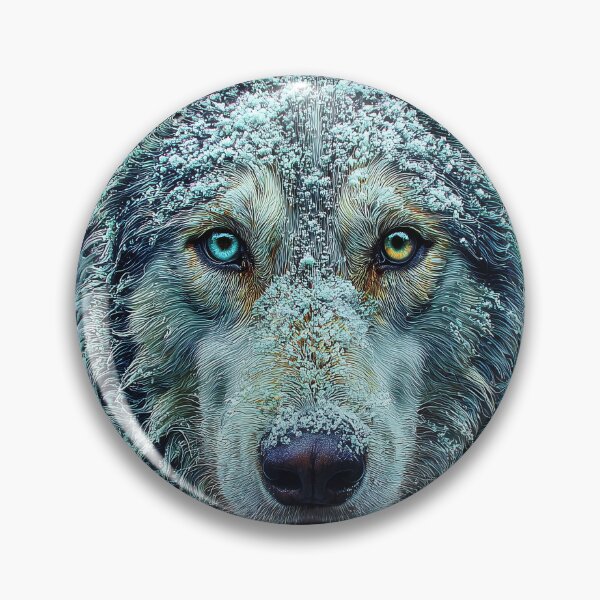 Item preview, Majestic Snow-covered husky dog designed and sold by lautir.