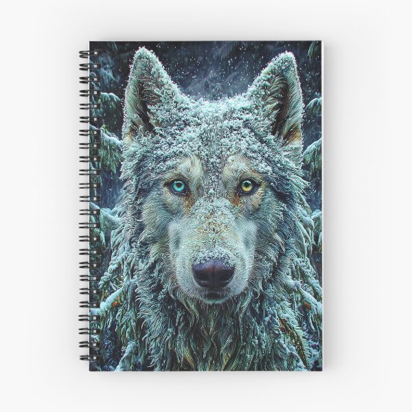 Item preview, Majestic Snow-covered husky dog designed and sold by lautir.