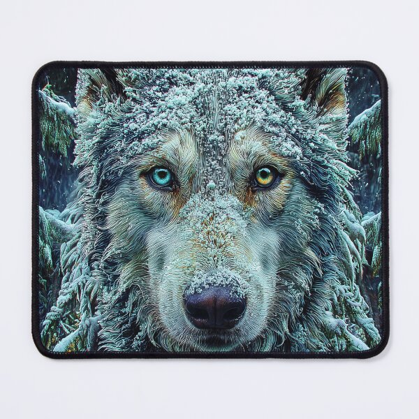 Item preview, Majestic Snow-covered husky dog designed and sold by lautir.