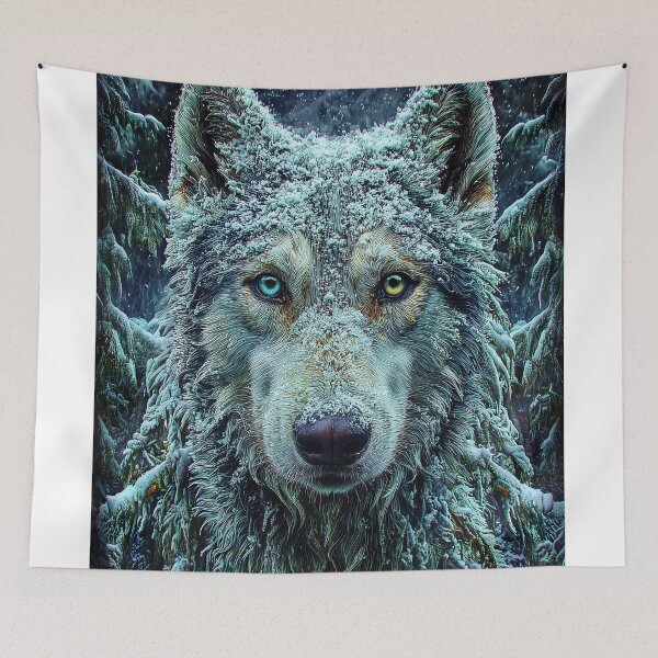 Item preview, Majestic Snow-covered husky dog designed and sold by lautir.