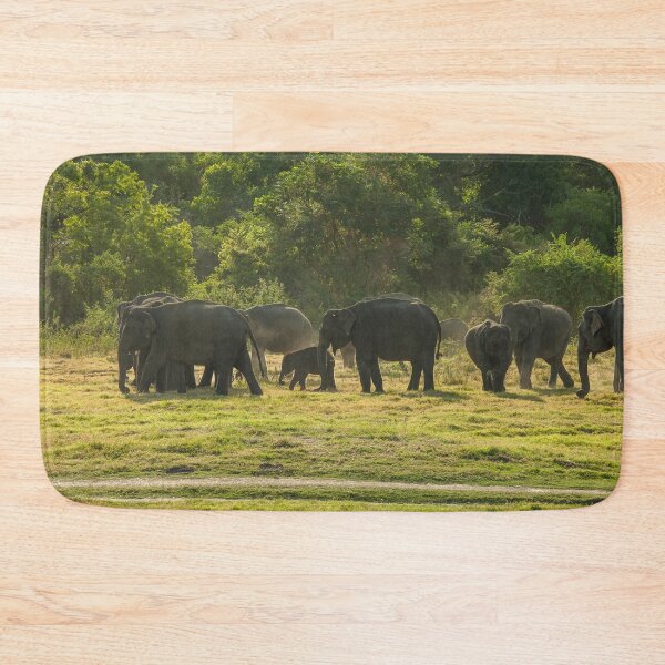 Item preview, Herd of elephants at sundown designed and sold by Photopat.