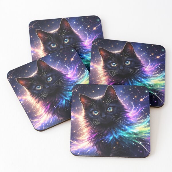 Item preview, Cosmic Cat with Starry Mane designed and sold by cuprum.