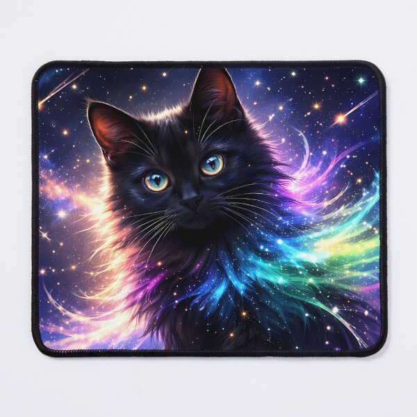 Item preview, Cosmic Cat with Starry Mane designed and sold by cuprum.