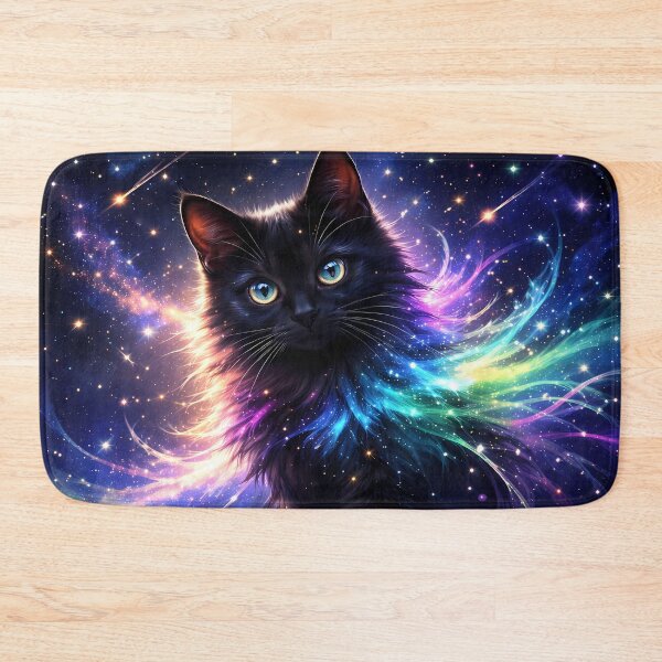 Item preview, Cosmic Cat with Starry Mane designed and sold by cuprum.