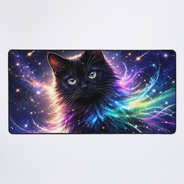 Item preview, Cosmic Cat with Starry Mane designed and sold by cuprum.