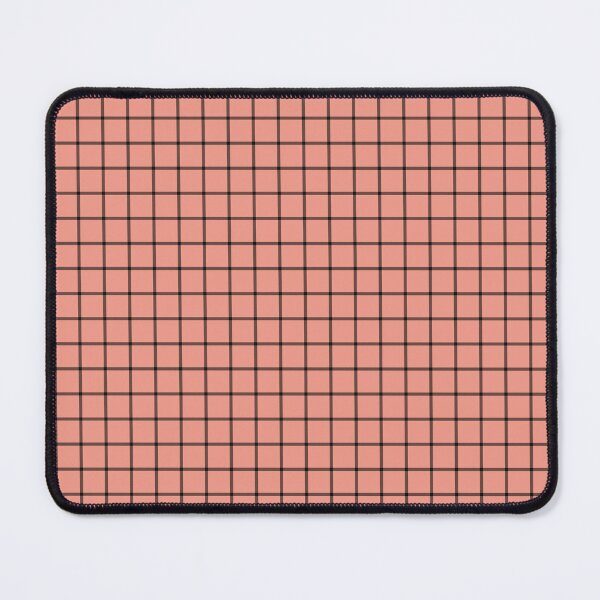 Item preview, Coral And Black Mini Gingham Pattern designed and sold by pattern-archive.