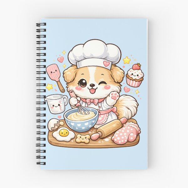Item preview, Cute Kawaii Puppy Baker – Adorable Pastry Chef Dog Illustration designed and sold by blankTeeShirt.