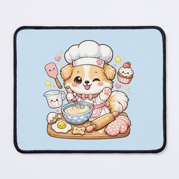 Item preview, Cute Kawaii Puppy Baker – Adorable Pastry Chef Dog Illustration designed and sold by blankTeeShirt.