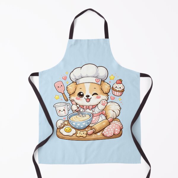 Item preview, Cute Kawaii Puppy Baker – Adorable Pastry Chef Dog Illustration designed and sold by blankTeeShirt.