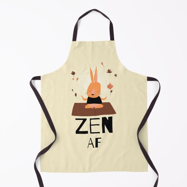 Item preview, Zen AF Rabbit Cute Yoga Posture Sticker designed and sold by WellspringXflow.