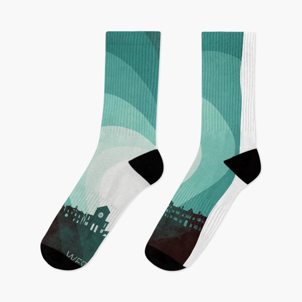 Item preview, Westport Ireland Skyline Hearts Teal designed and sold by ArtPrints.