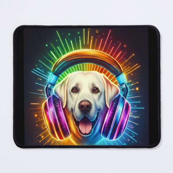 Item preview, Neon Labrador Retriever - World Music Day designed and sold by Art-Arcade6.