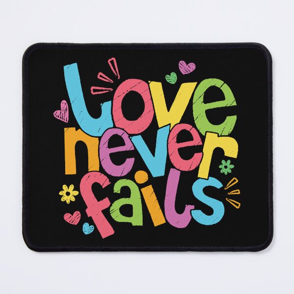 Item preview, Love Never Fails – Daily Christian Encouragement designed and sold by Verse & Vibes.
