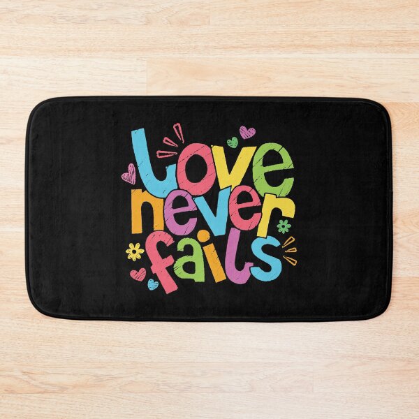 Item preview, Love Never Fails – Daily Christian Encouragement designed and sold by Verse & Vibes.
