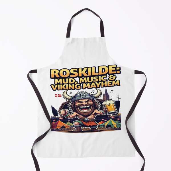 Item preview, Roskilde Mud Music & Viking Mayhem T-Shirt | Funny Denmark Festival Viking Beer Graphic Tee designed and sold by Sushikidsntod.