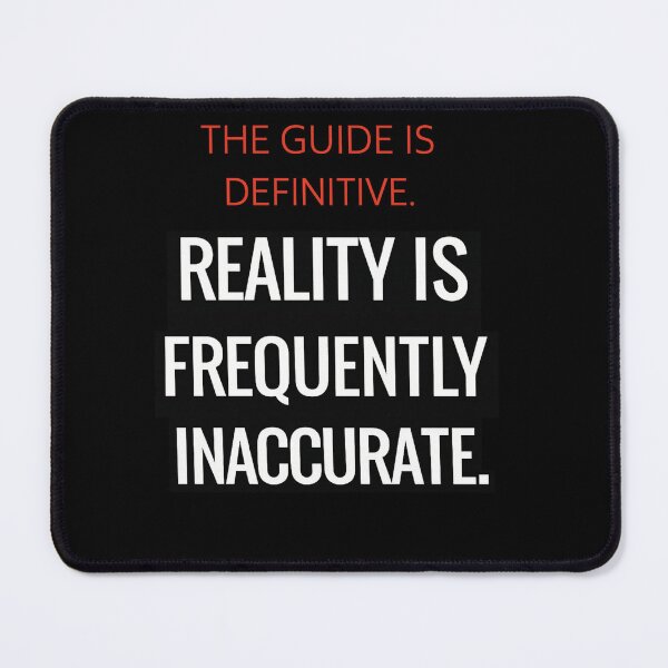 Item preview, Reality Is Frequently Inaccurate Funny Philosophy Quote designed and sold by Ekonolotie.