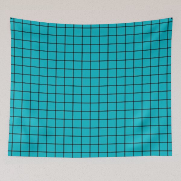 Item preview, Cyan And Black Mini Gingham Pattern designed and sold by pattern-archive.
