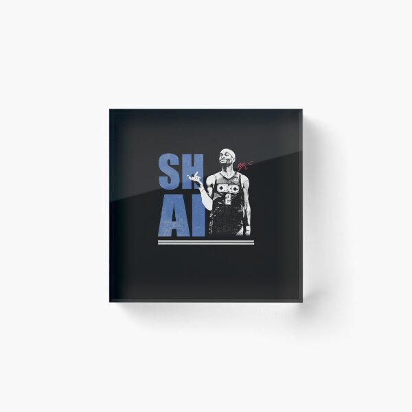 Item preview, Shai Oklahoma Vintage Basketball Player Poster Design Today designed and sold by KenzaCoppin.