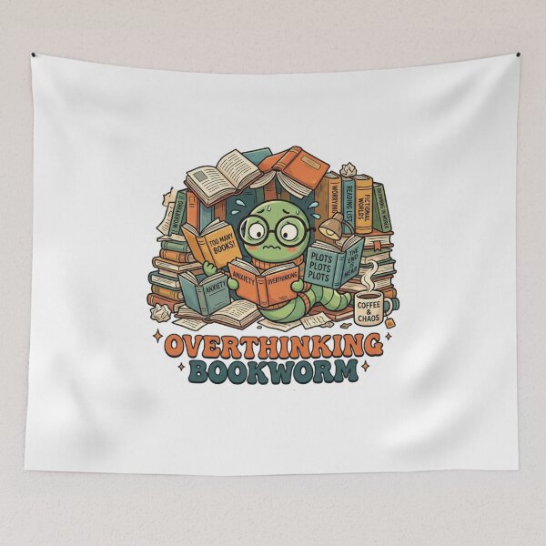Item preview, Copy of Overthinking Bookworm  designed and sold by Obinne.