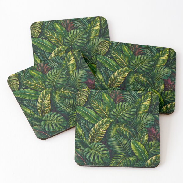 Item preview, Lush Tropical Leaves Pattern 3 designed and sold by SouthWestGraphics.