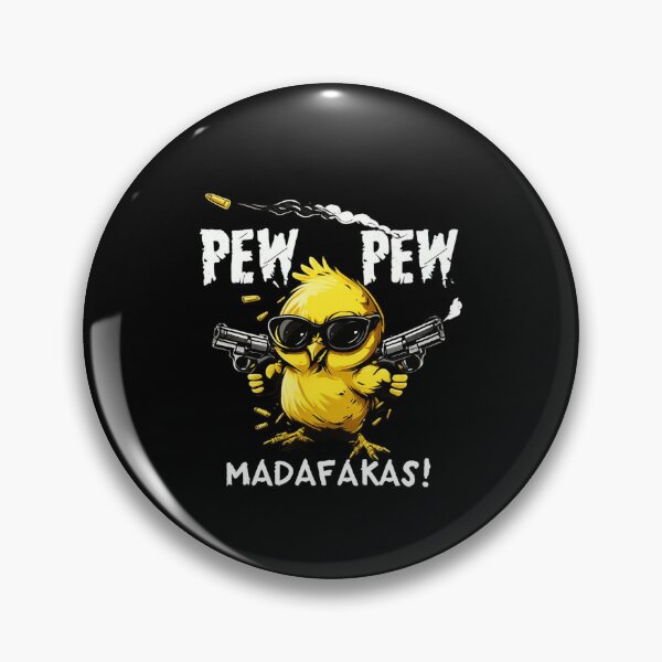 Item preview, Pew Pew Funny Gangster Chicken Humor Design designed and sold by Ekonolotie.