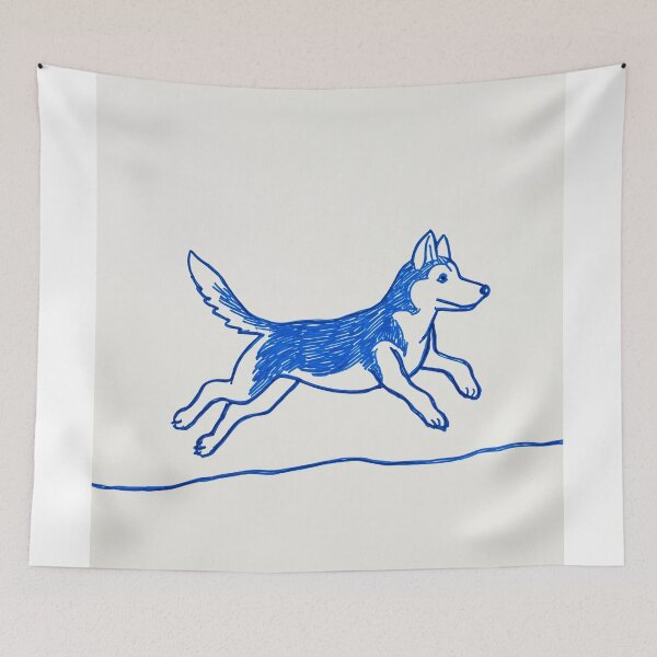 Item preview, Playful husky Dog Sketch designed and sold by lautir.