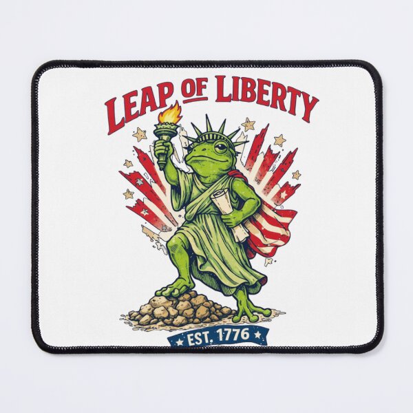 Item preview, Leap Of Liberty Est 1776 250th Independence Day Funny Frog  designed and sold by Thread&Fable.