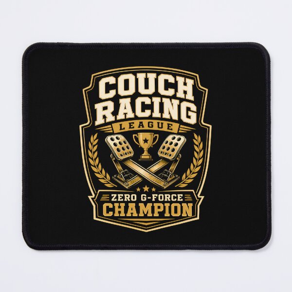 Item preview, Couch Racing League Zero G Force Champion Sim Racing Crest designed and sold by Fenay Designs.