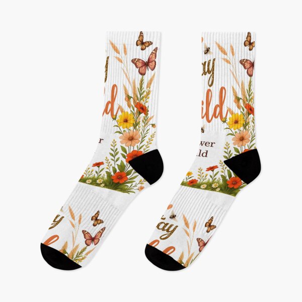 Item preview, Stay Wild Flower Child Boho Floral Graphic designed and sold by ZanyPaintbrush.