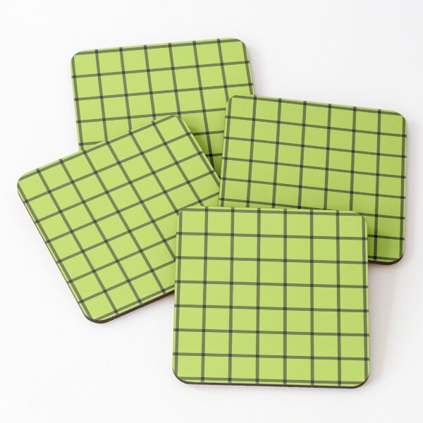 Item preview, Lime And Black Mini Gingham Pattern designed and sold by pattern-archive.