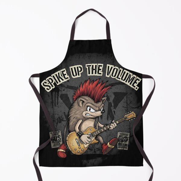 Item preview, Spike Up The Volume Punk Rock Hedgehog Guitarist designed and sold by SillyPawsStudio.