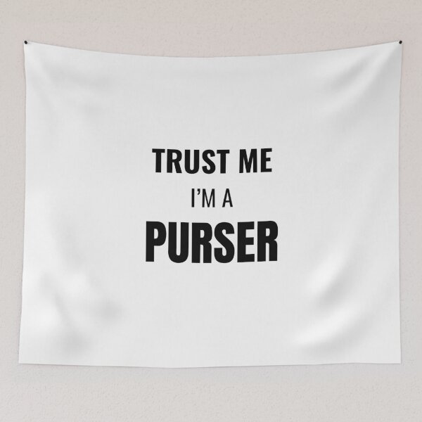 Item preview, Trust Me I'm a Purser (Black) designed and sold by ShipCrewNation.