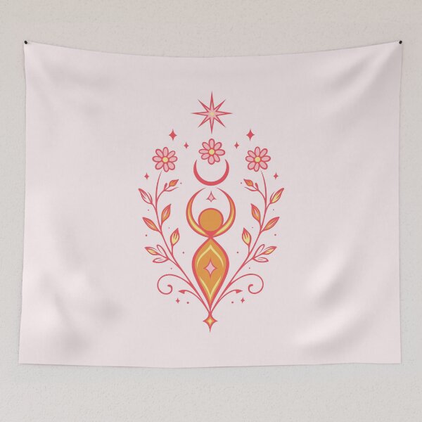 Item preview, Midsummer Goddess Celestial Litha Boho Art designed and sold by Christine Krahl.