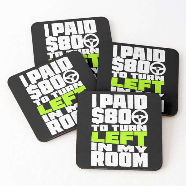 Item preview, I Paid 800 Dollars To Turn Left In My Room Funny Sim Racing Art designed and sold by Fenay Designs.