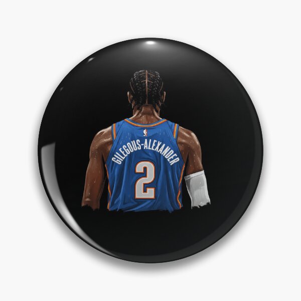 Item preview, Shai Blue Jersey Back Basketball Poster Design Today designed and sold by KenzaCoppin.
