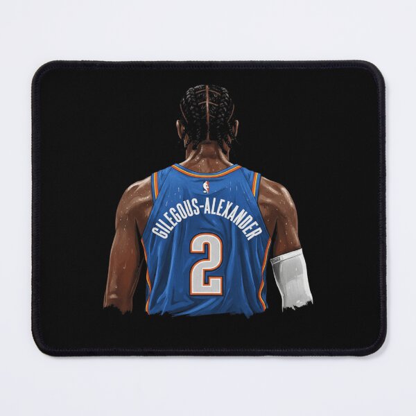Item preview, Shai Blue Jersey Back Basketball Poster Design Today designed and sold by KenzaCoppin.