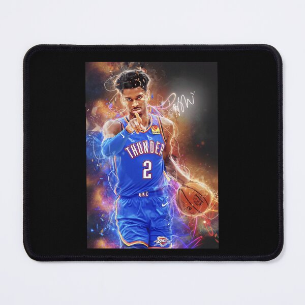 Item preview, Shai Electric Court Action Basketball Poster Design Today designed and sold by KenzaCoppin.