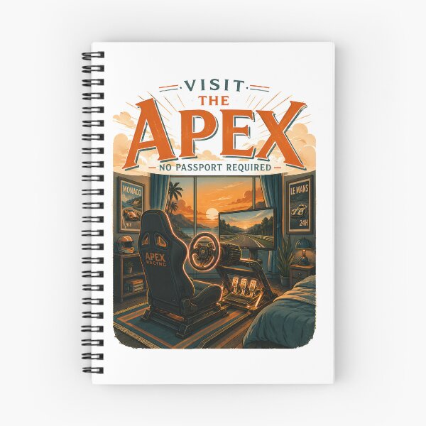 Item preview, Visit The Apex No Passport Required Vintage Sim Racing Poster designed and sold by Fenay Designs.