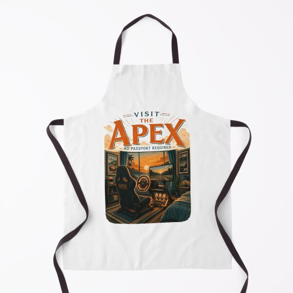 Item preview, Visit The Apex No Passport Required Vintage Sim Racing Poster designed and sold by Fenay Designs.