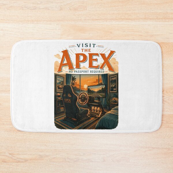 Item preview, Visit The Apex No Passport Required Vintage Sim Racing Poster designed and sold by Fenay Designs.