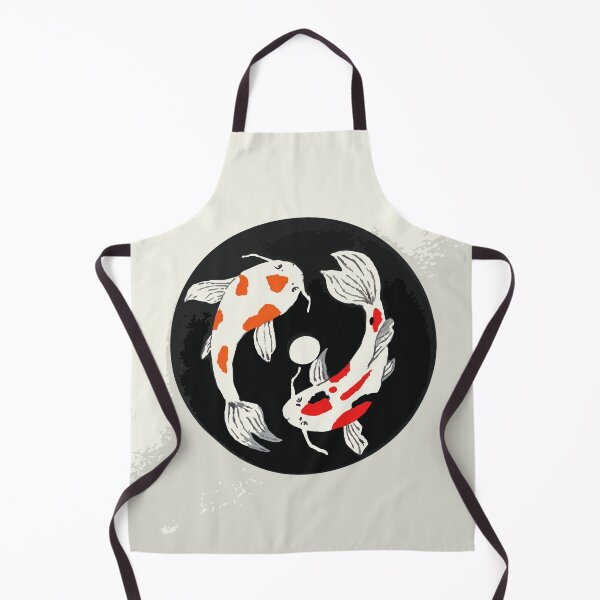 Item preview, Minimal Japanese Inspired Art | Yin Yang Koi Fish Illustration designed and sold by Moo Ilustra.