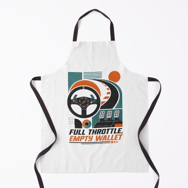 Item preview, Full Throttle Empty Wallet Minimalist Sim Racing Geometric Art designed and sold by Fenay Designs.