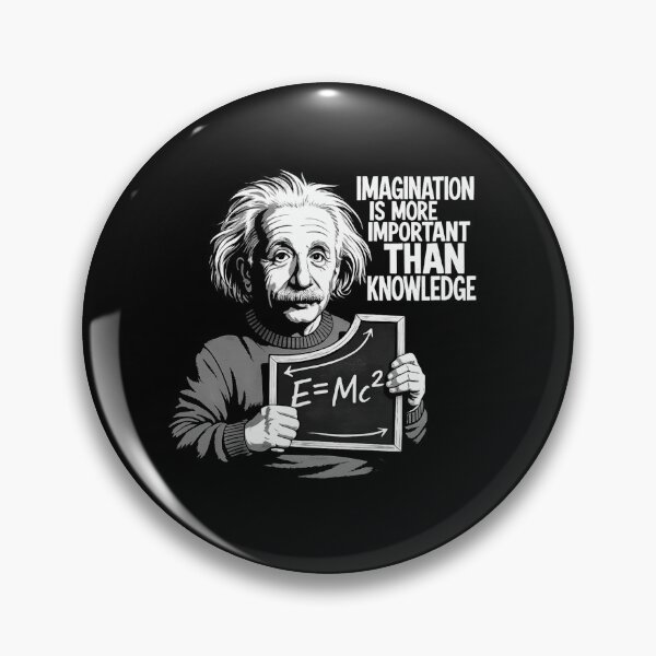Item preview, Imagination Is More Important Than Knowledge Quote Design designed and sold by Ekonolotie.
