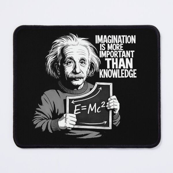 Item preview, Imagination Is More Important Than Knowledge Quote Design designed and sold by Ekonolotie.