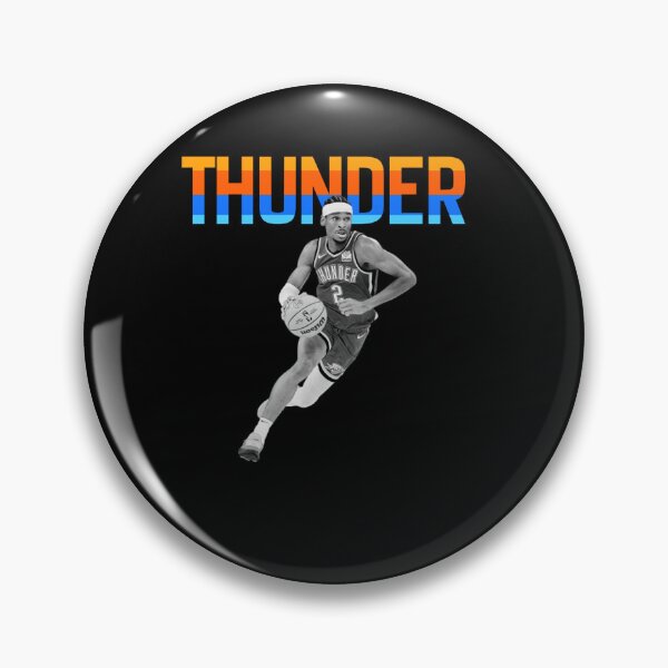 Item preview, Shai Thunder Typography Basketball Player Poster Design Today designed and sold by KenzaCoppin.
