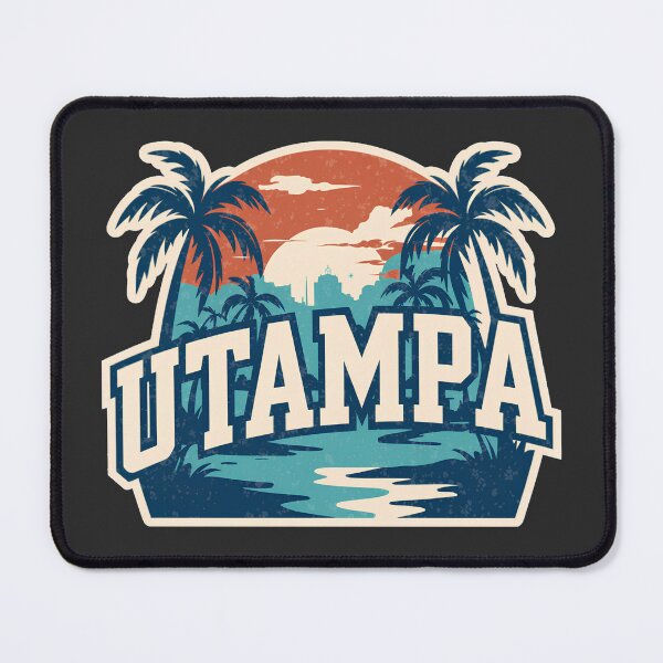 Item preview, UTampa Florida Retro Sunset Palm Trees Vintage College Design designed and sold by ArcticFoxStudio.